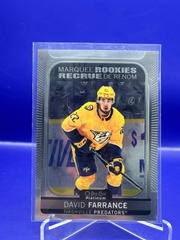 2021-22 O-Pee-Chee Platinum Marquee Rookies #210 David Farrance